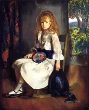 George Wesley Bellows Painting - Ana en la escuela Ashcan realista blanca George Wesley Bellows